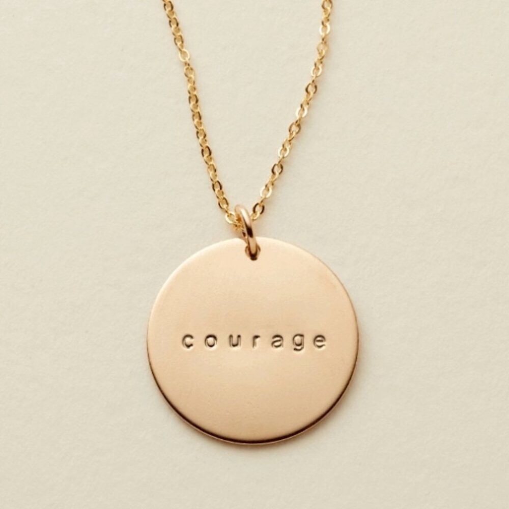 Inner Peace Mantra Minimalist Pendant Necklace - Picture 10 of 16